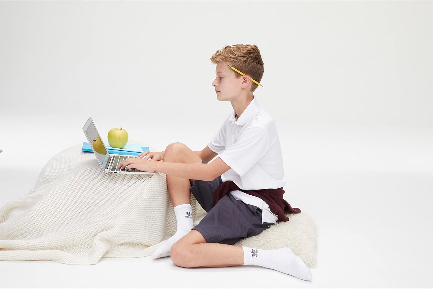 French Toast Boys' Adjustable Waist Flat Front Chino Bermuda Shorts with Stretch (Standard & Husky), Khaki, 4 - Image 3