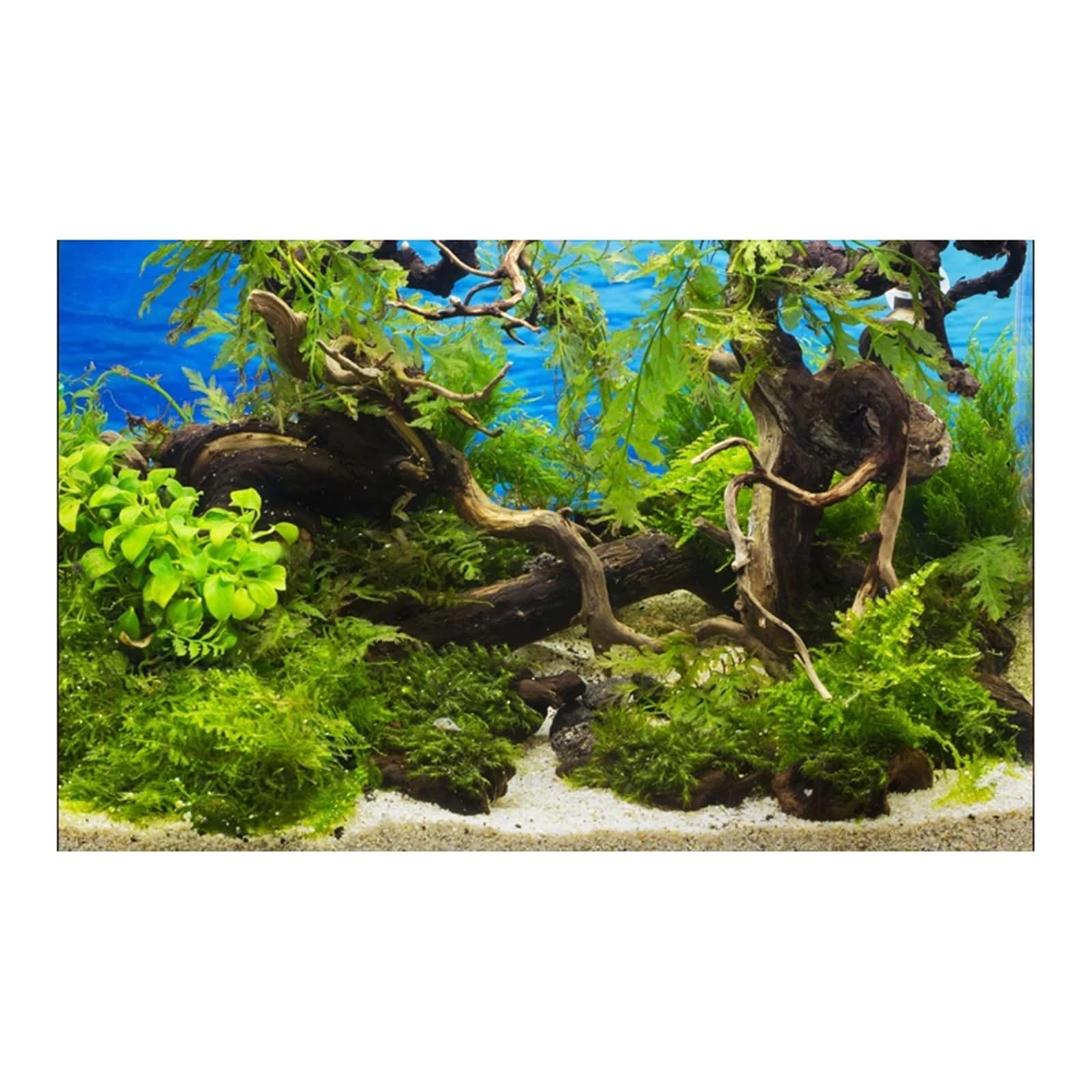 OJEVMLFVQ Aquarium Background Aquarium Background Sticker Poster Plant Fish Tank Decoration Self Adhesive Wallpaper 3D(54x122cm)