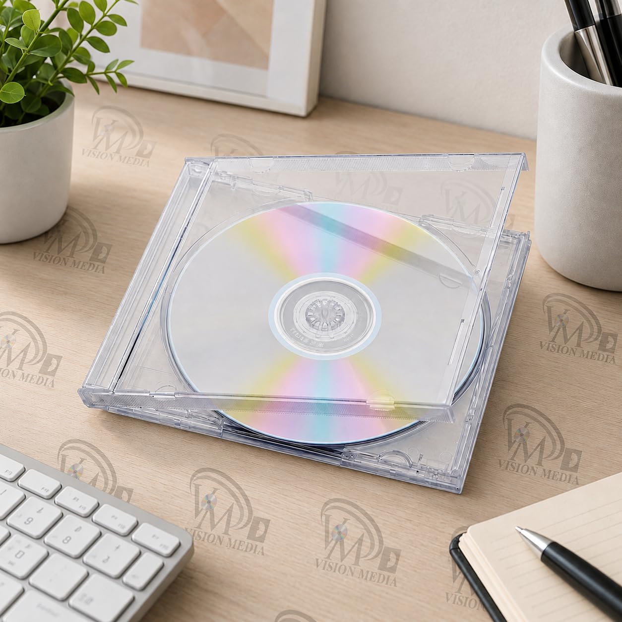 50 custodie trasparenti per CD singoli, tipo jewel case, alta qualità (10 mm)