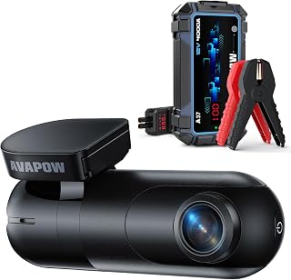 AVAPOW 4K Dash Cam Front for Cars, Free Hardwire Kit & 64GB Card Included - WiFi 6 & AVAPOW Jump Starter Car Battery 4000A Peak,Portable Jump Starters for Up to 10L Gas 10L Diesel Engine