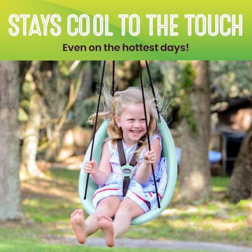 Miniatura 3 de Swurfer Kiwi el primer columpio de tu hijo con diseño ergonómico de carcasa forrada de espuma cuerda sin ampollas y arnés de seguridad de 3 puntos a