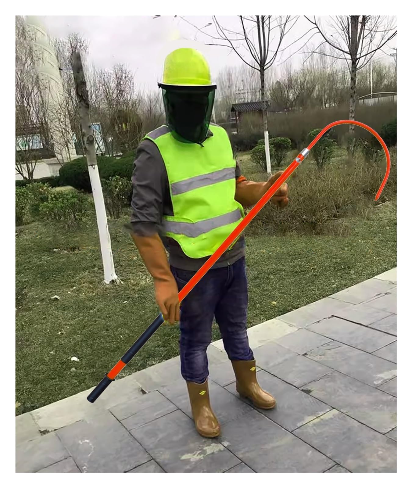 Gancho de rescate de seguridad eléctrica para electricistas en ubicaciones de alto voltaje
