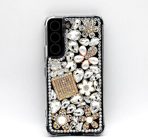 Miniatura 5 de Funda para Samsung Galaxy S23 para mujer con diamantes de imitación brillantes, funda de lujo con purpurina para Galaxy S23, bonita funda para niñas