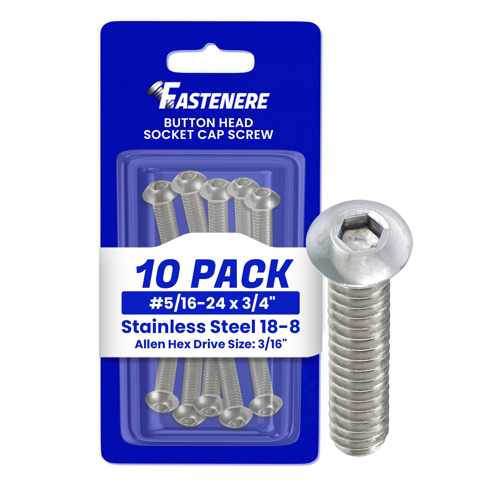 Stainless Steel Socket Head Screws - 10 Pack -12 Stainless Steel Socket Head Screws - 10 Pack -12
