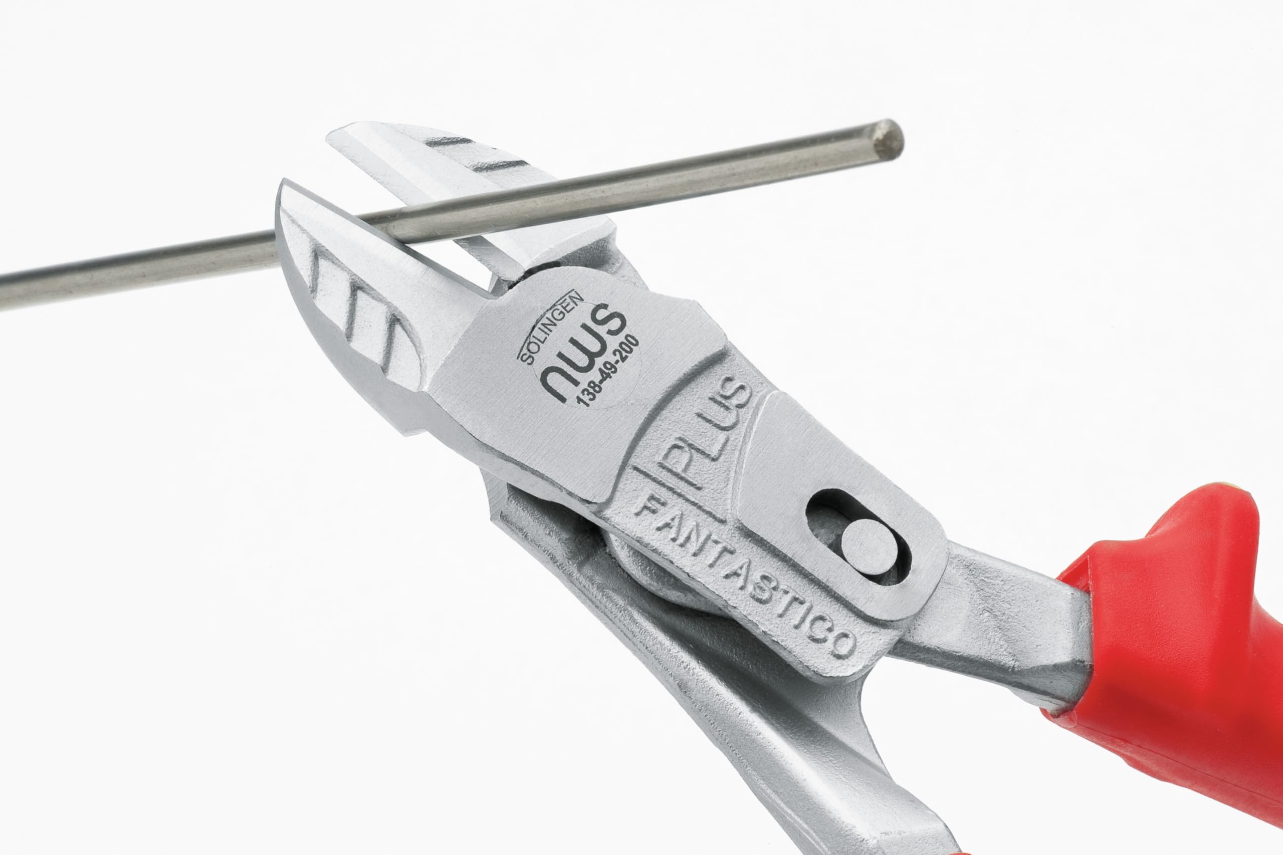 NWS FantasticoPlus VDE Hebel-Kraft-Seitenschneider 200 mm, induktiv gehärtete Schneiden, ergonomischer SoftGripp-Griff, Chrom-Vanadium Stahl, VDE-Zulassung nach DIN EN/IEC 60900