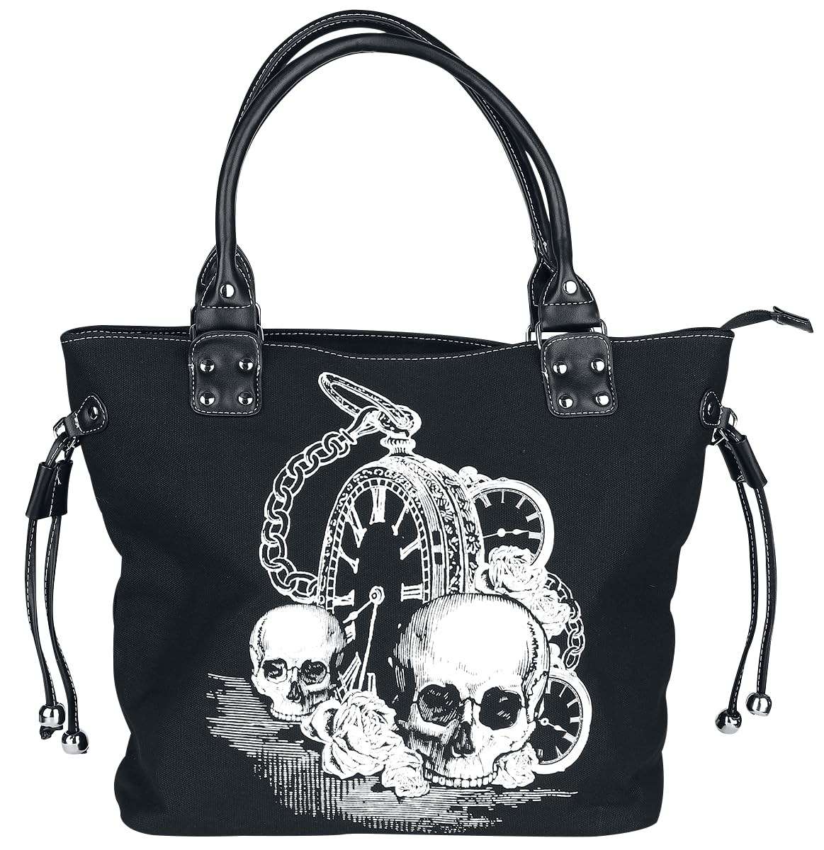 Banned Alternative Back In Black - Bolso de mano para mujer, color negro