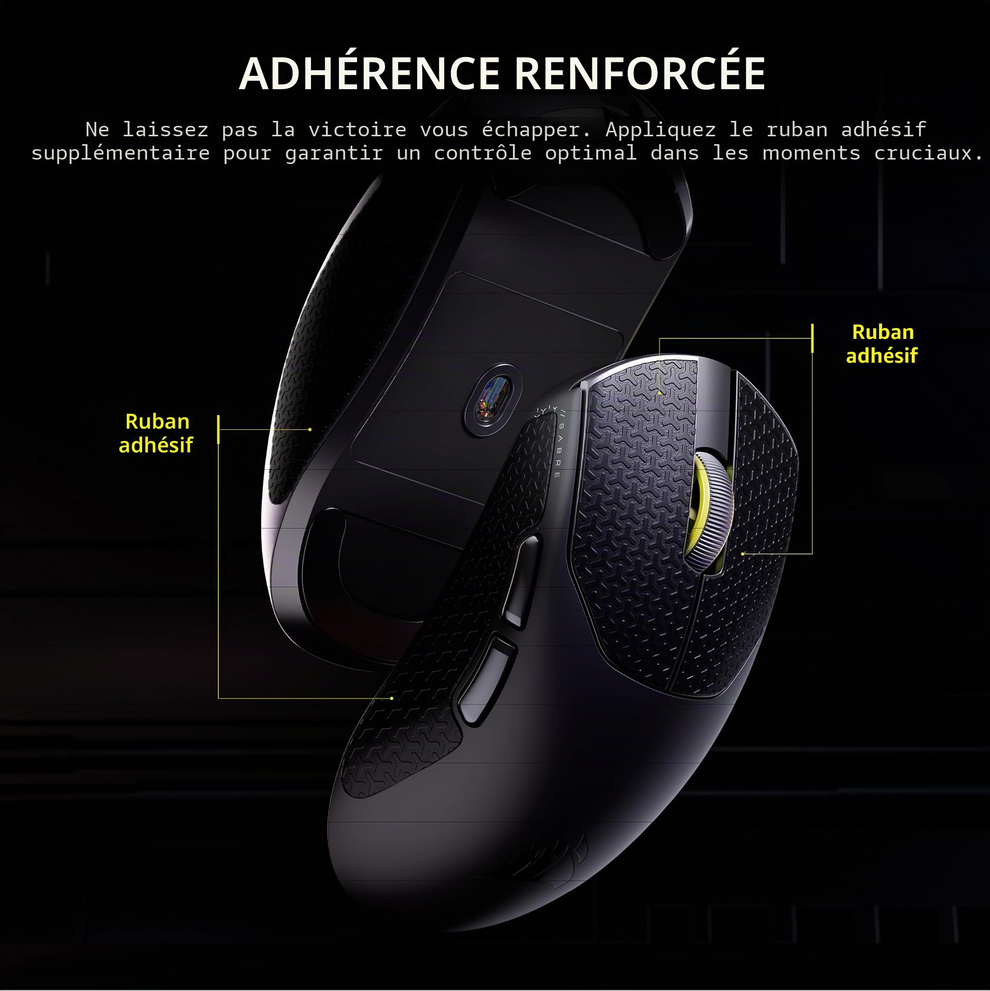 Corsair Sabre v2 Pro Souris de Jeu FPS sans Fil ultralégère - 33 000 DPI, Poids 36 g, Hyper-Polling 8000 Hz, interrupteurs mécaniques, autonomie sans Fil jusqu'à 70 Heures