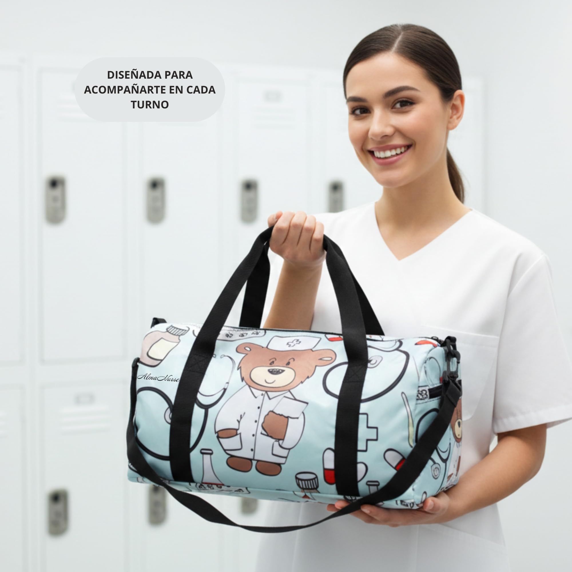 Bolso Enfermera Profesional Gran Capacidad Organizador Material Enfermero Hospital, Turnos y Guardias. Regalo Enfermera.