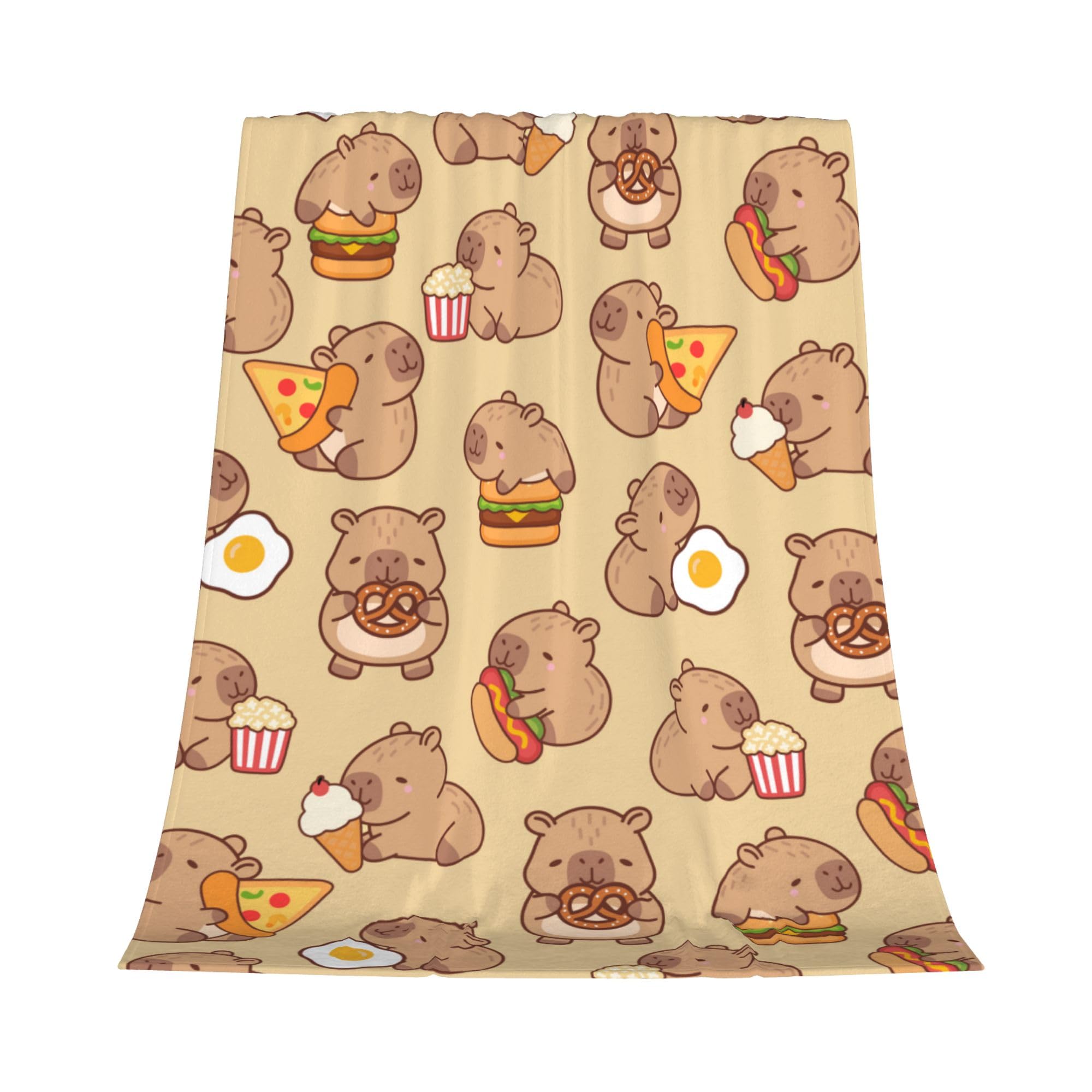 Gelasgo Capybara Throw Blanket Ultra Soft Flannel Blanket