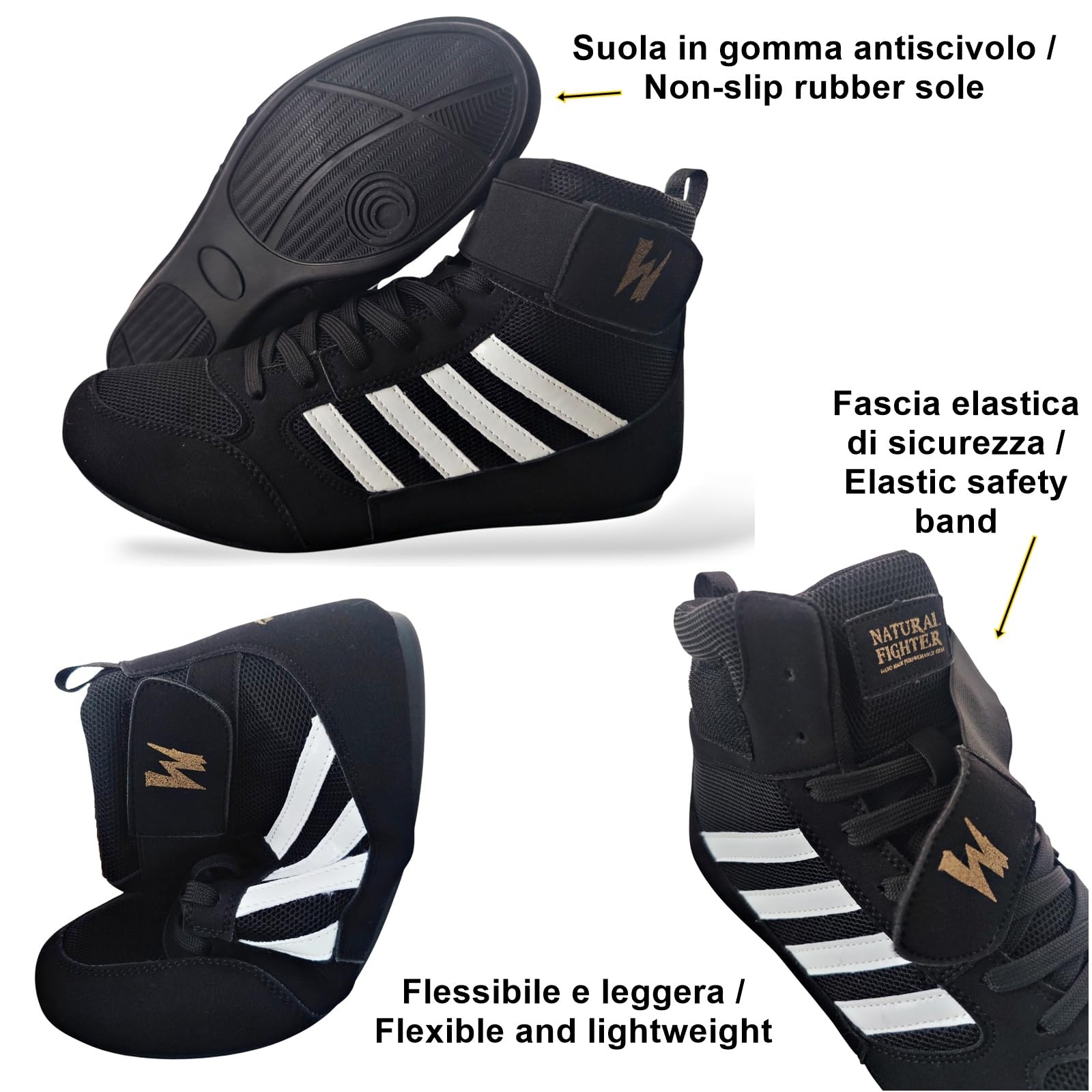 Buty bokserskie Fitness Wrestling Wolna walka MMA lekkie elastyczne wegańskie skórzane buty bokserskie