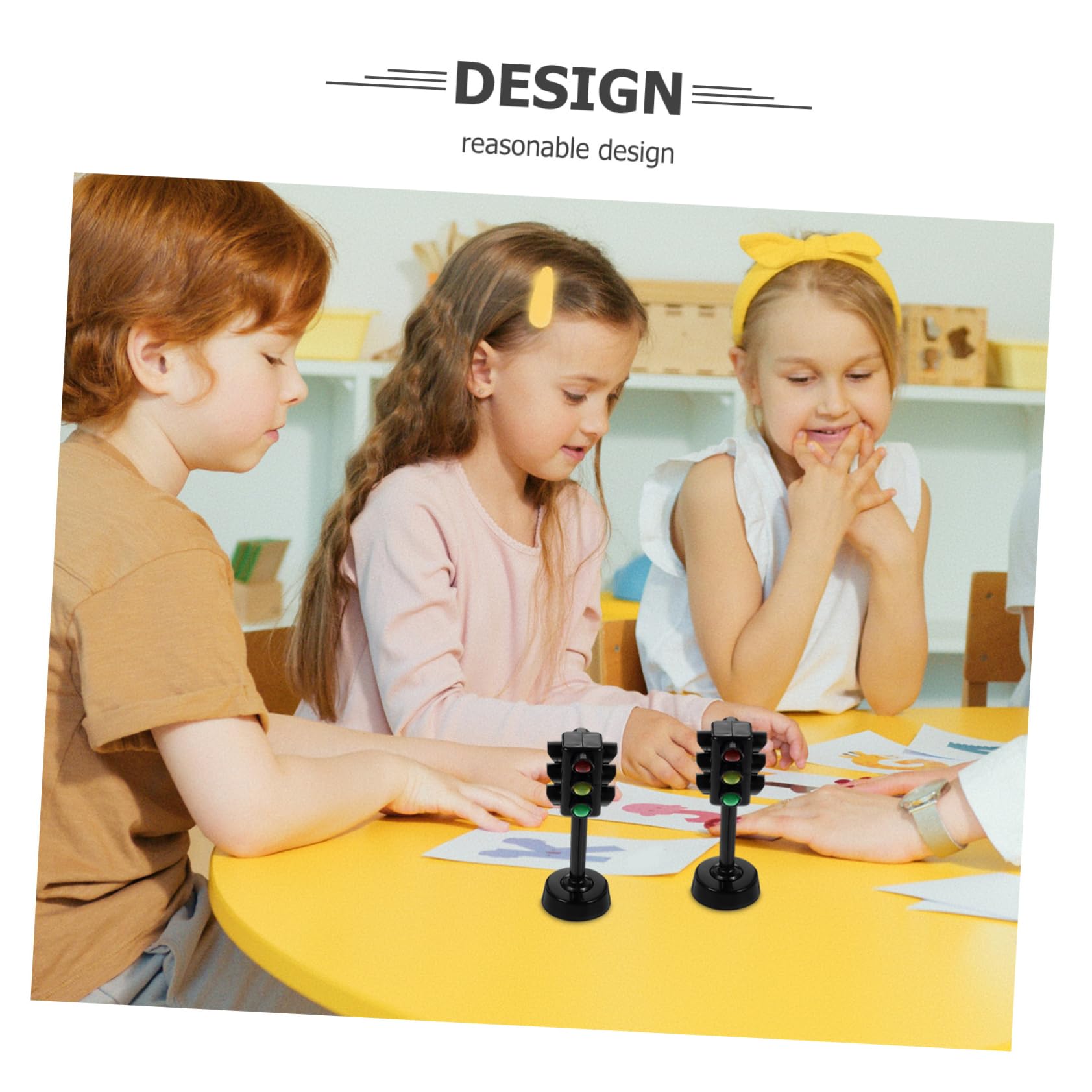 Juguete de Semáforo para Niños Diseño Realista en Abs, Luces Pequeñas Educativas Ideales para Aprendizaje y Juego en Interiores
