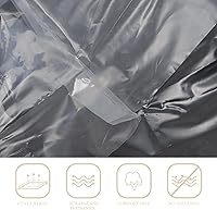 Vista 7 de Funda protectora de sofá de polietileno grueso transparente para sofá de dos plazas pequeños, protector de muebles transparente para vivir
