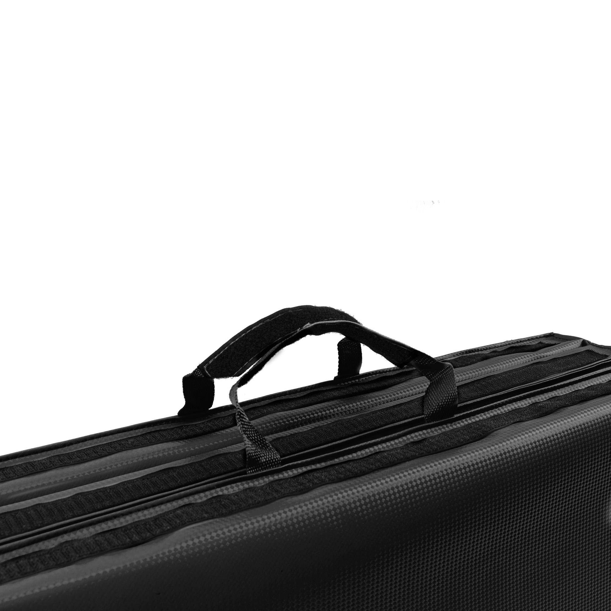 Marbo Sport Tappetino pieghevole stabile con chiusura a strappo 180 x 90 x 5 cm nero