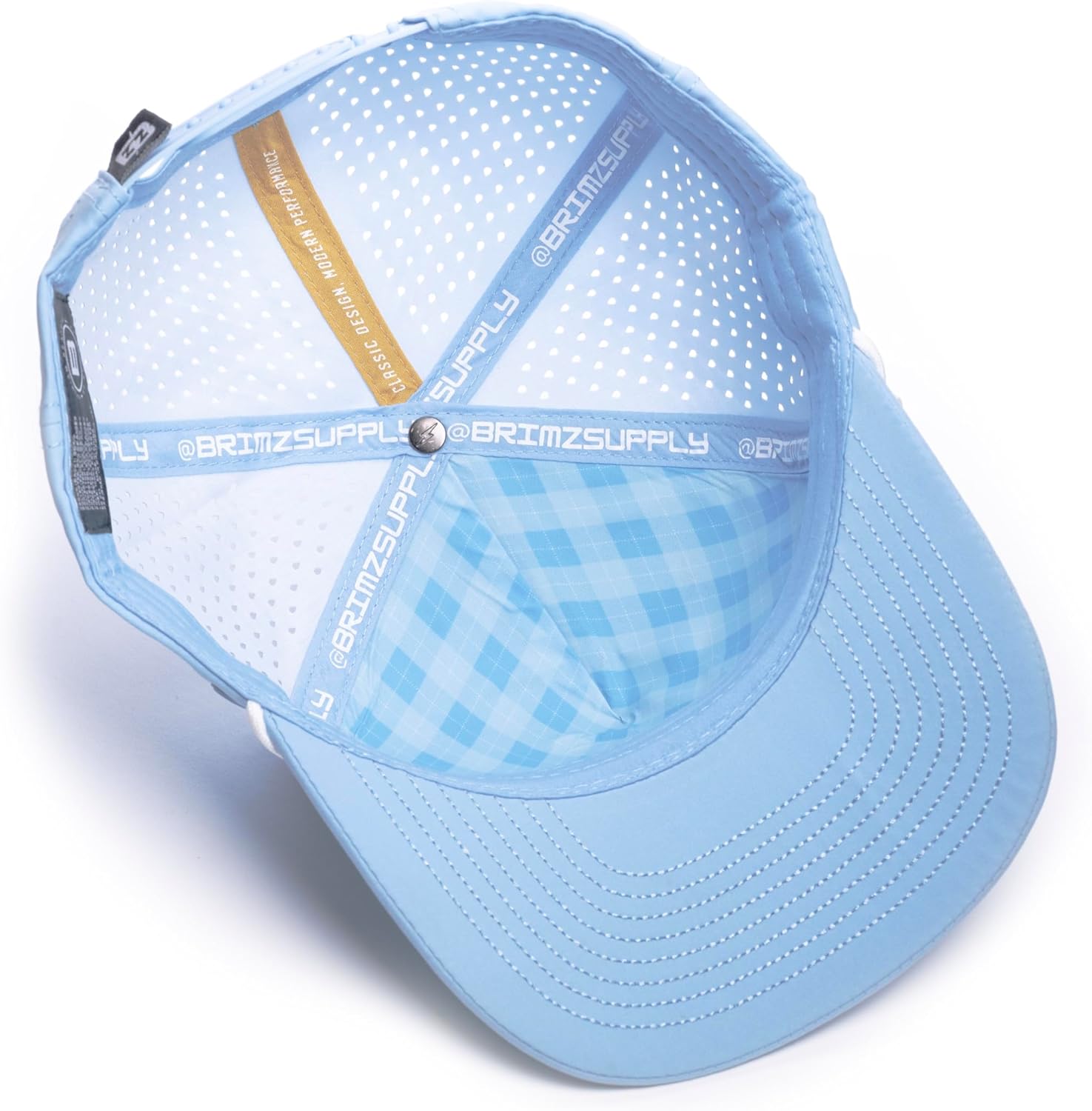 BRIMZ Golf Performance Hat - Tee Holder & Magnetic Brim - Breathable Sweat & Water Resistant Golfing Snapback Cap - Image 6