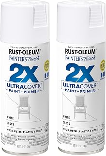 Rust-Oleum Painter's Touch 2X Ultra Cover Spray Paint, Gloss White