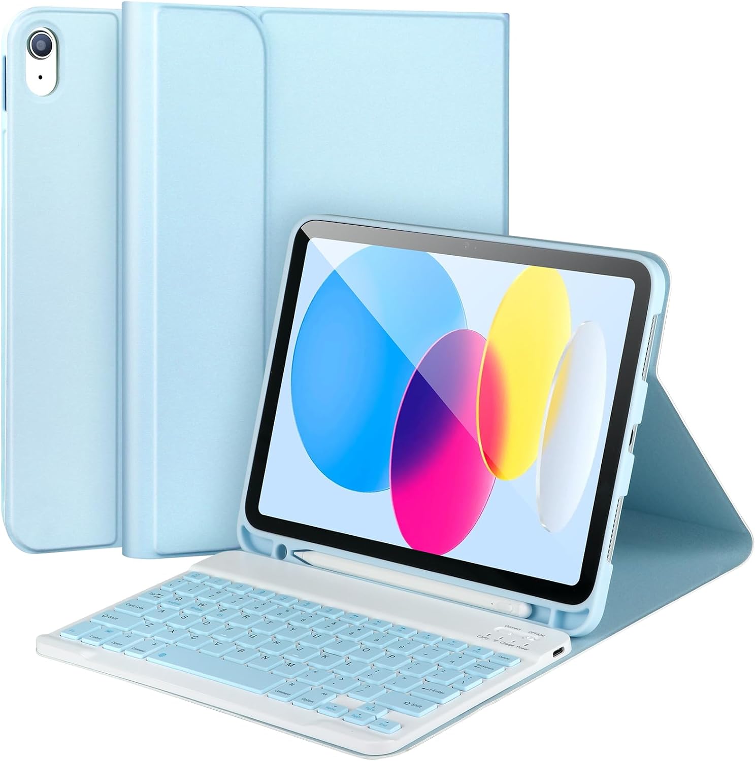 AHYWTAN iPad 10th Generation Case with Keyboard,Keyboard
