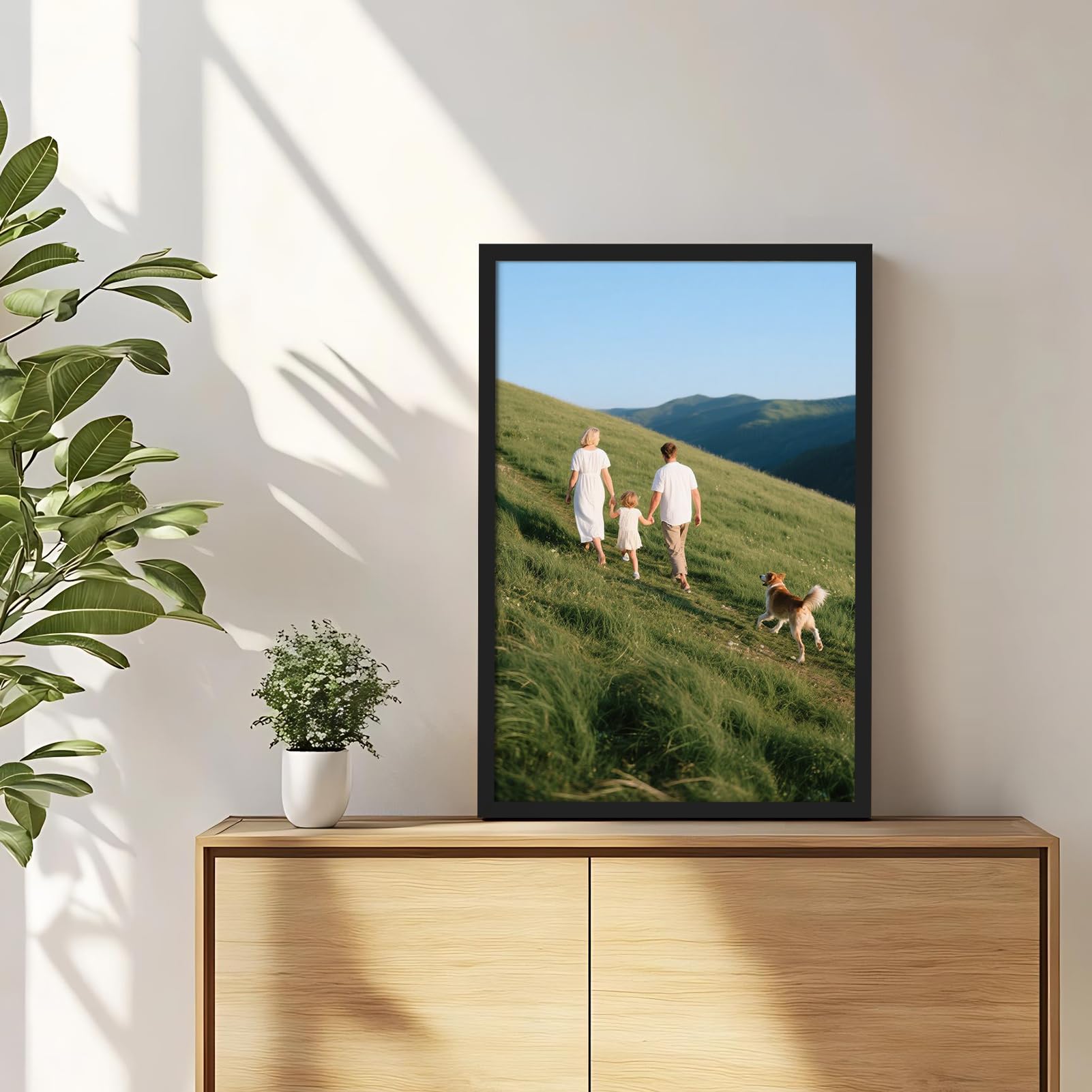 Giftgarden Ramka 40 x 60, czarna aluminiowa rama, zestaw 7 szt
