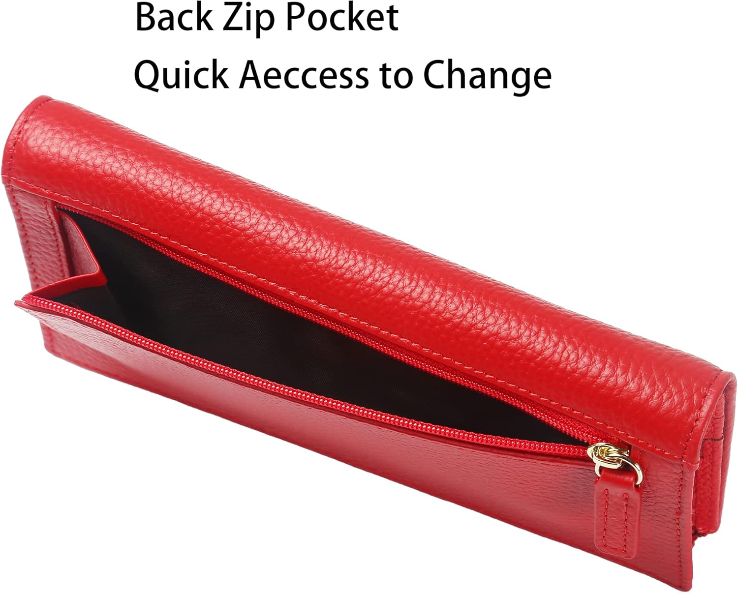 Lavemi Ultra Slim Thin Leather Women Wallet RFID Blocking Credit Card Holder Bifold Long Ladies Billfold - Image 4