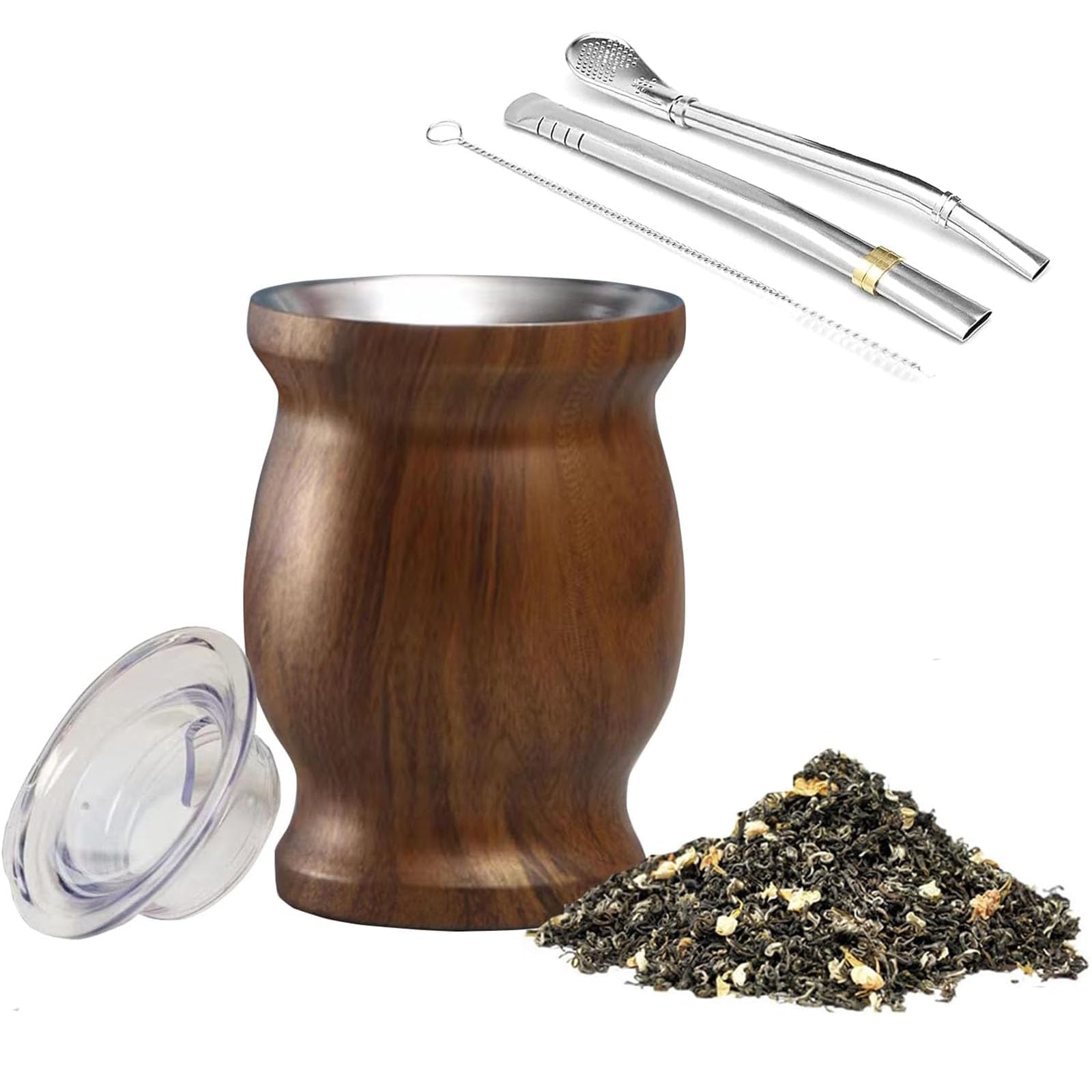 Amazon.co.jp: マテ茶カップ ステンレス製 マテ茶 マテゴードセット