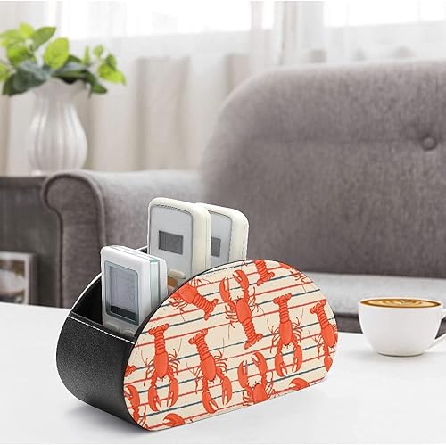 Miniatura 4 de Organizador de escritorio multifuncional con diseño de langosta marina retro con 5 compartimentos