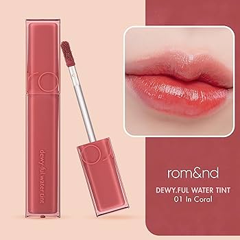 Amazon.com: rom&nd DEWYFUL WATER TINT 01 IN CORAL|Glossy| high
