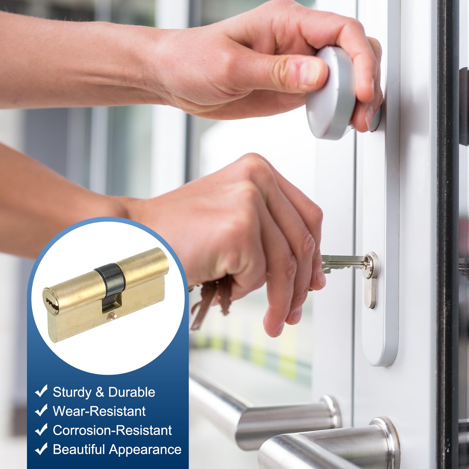 PATIKIL European Double Lock Cylinder - Image 4