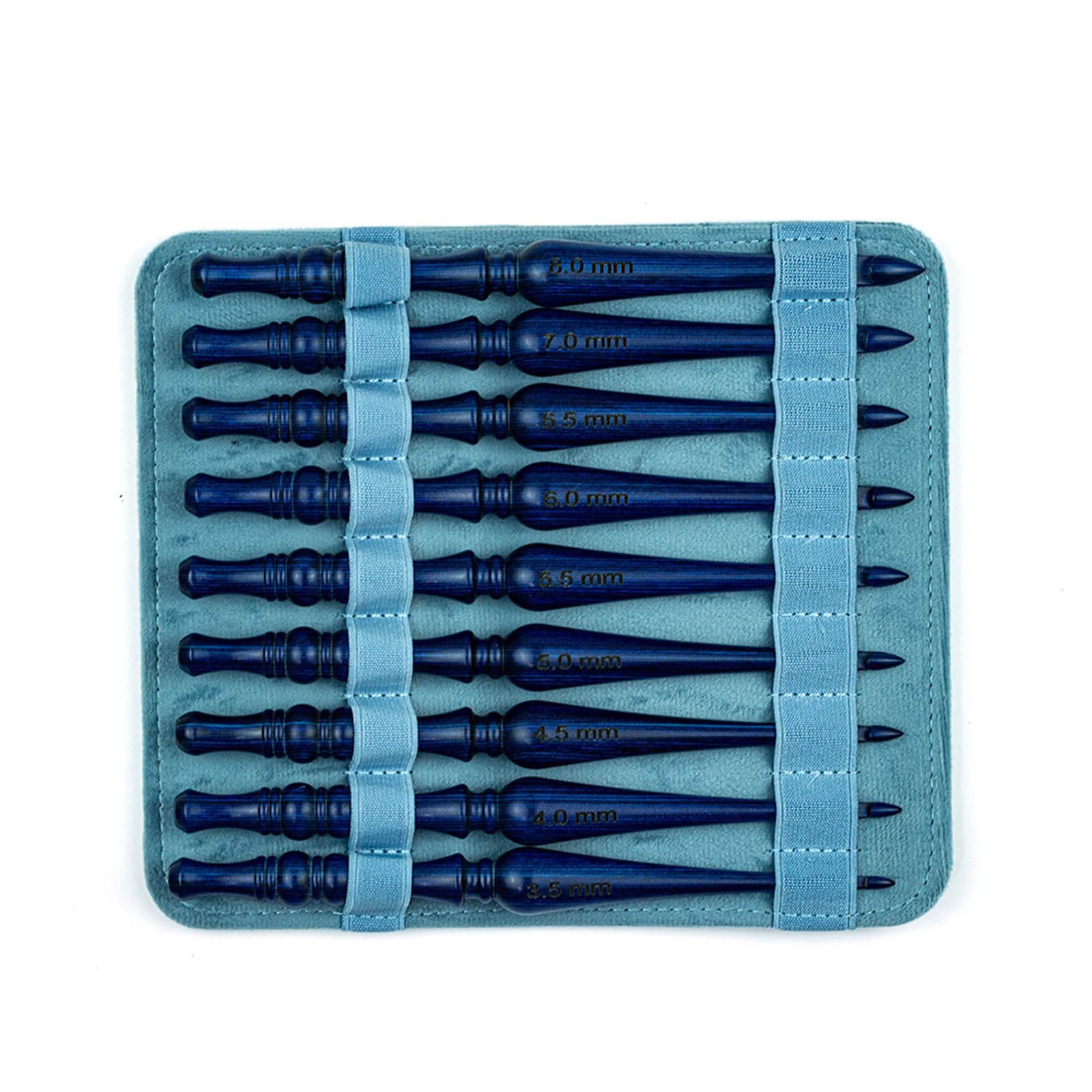 APGLSXY Natural Wood Crochet Hook Set in Various Size Suitable for Experienced Craft Wood Crochet Fasteners
