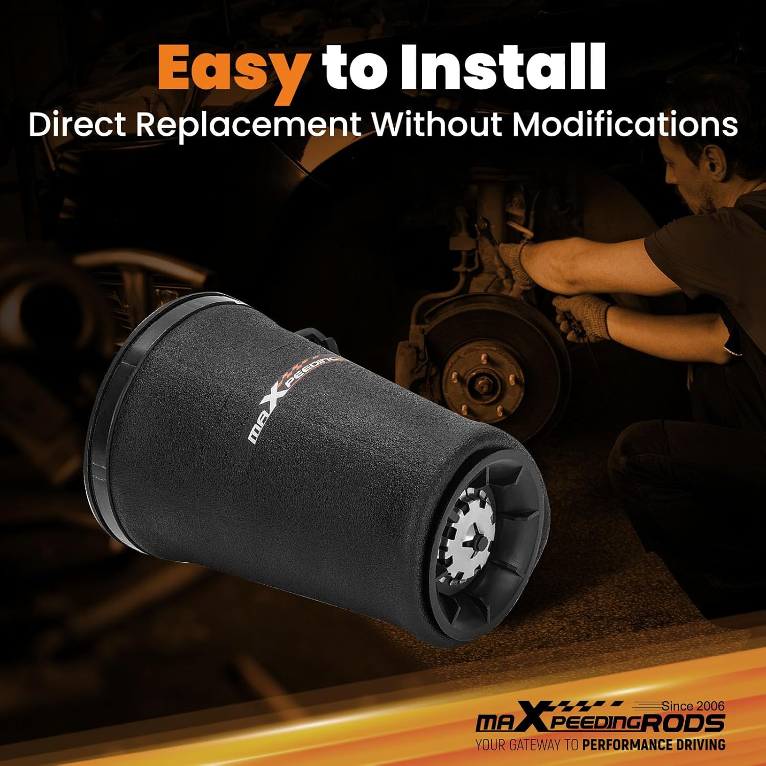 maXpeedingrods 2PCS Rear Air Suspension Bags for Ford Crown Victoria 1992-2011, for Lincoln Towncar 1990-2011, for Mercury Grand Marquis 1992-2011 Air Ride Spring Bag 3U2Z5580PA