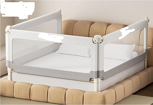 Riel de cama mejorado para niños pequeños, rieles de cama de bebé para cama Queen, King, matrimonial y individual, rieles de seguridad laterales