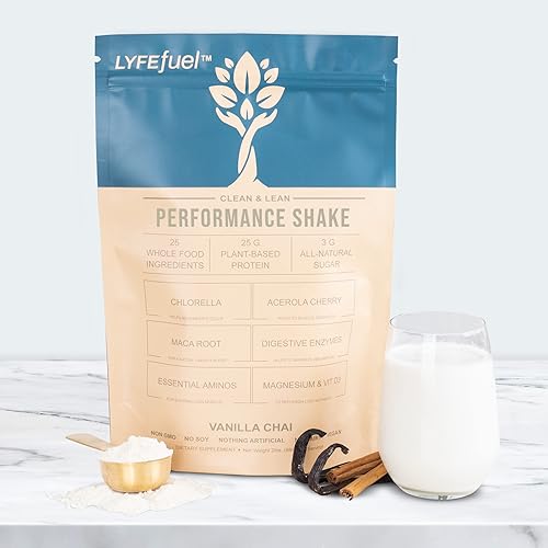 Miniatura 3 de LyfeFuel Batido de proteína vegana en polvo a base de plantas con BCAA, verduras y superalimentos para rendimiento deportivo, recuperación y