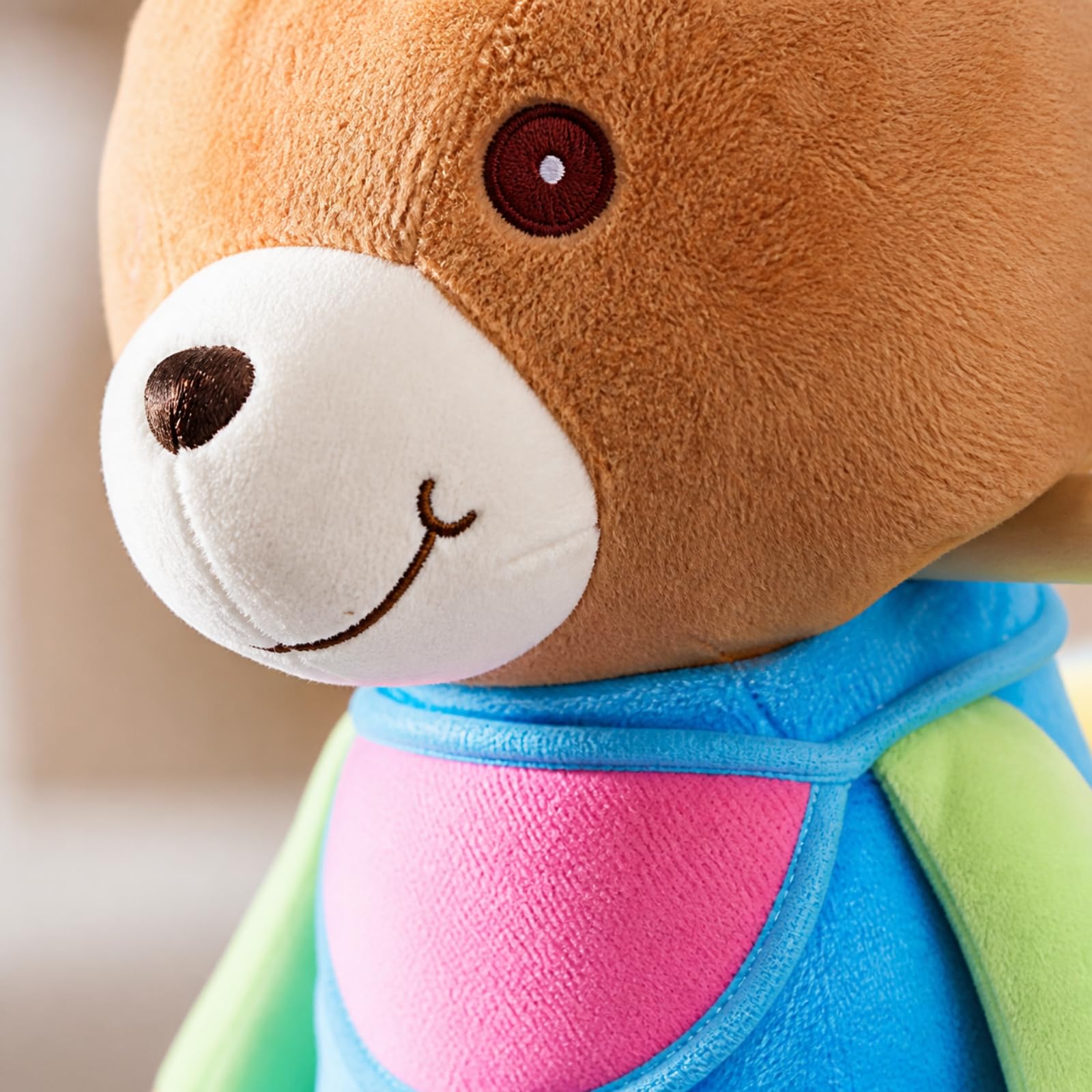 Giocattolo a Dondolo con Musica Musicale, Orso Marrone, 59 Cm