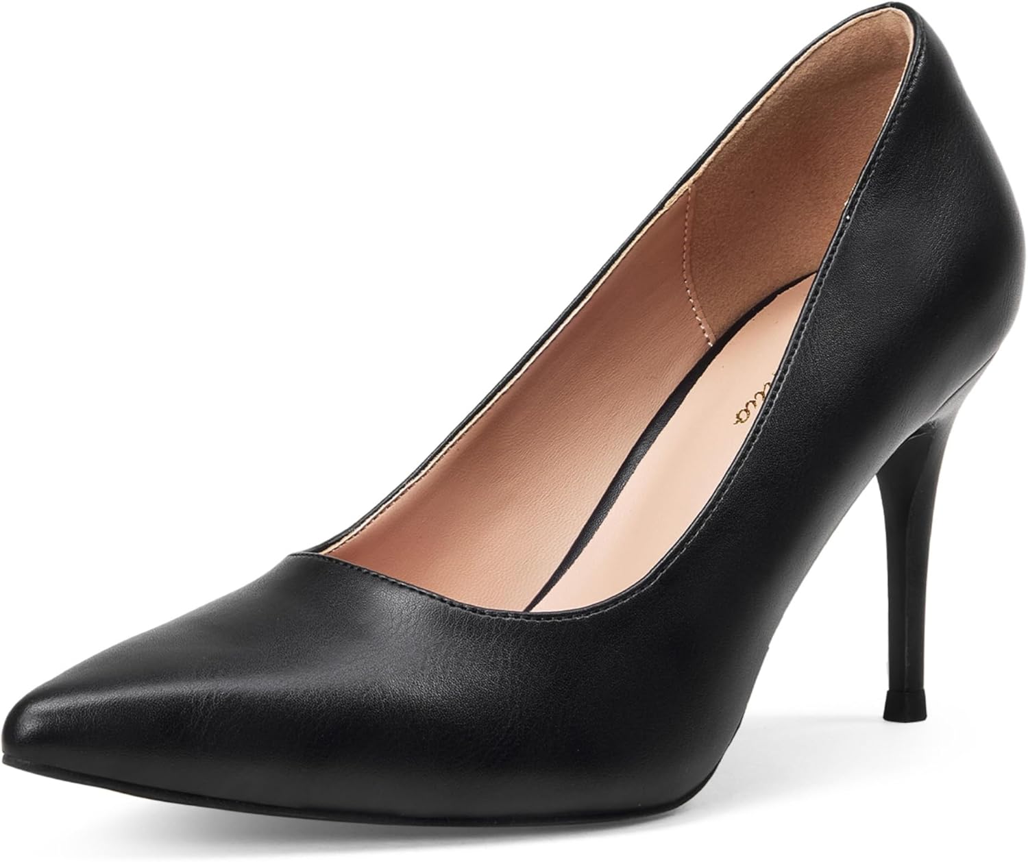 GENSHUO High Heels Pumps for Women Closed Toe 3 Inch Stillettos Heels Dress Shoes - Image 2