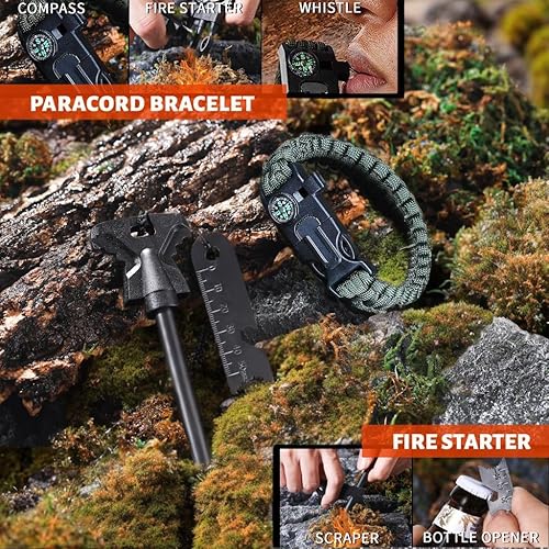 Miniatura 5 de Regalos para hombres, papá, cumpleaños, Navidad, día del padre, equipo y equipo de supervivencia, equipo único de campamento, caza, senderismo, al