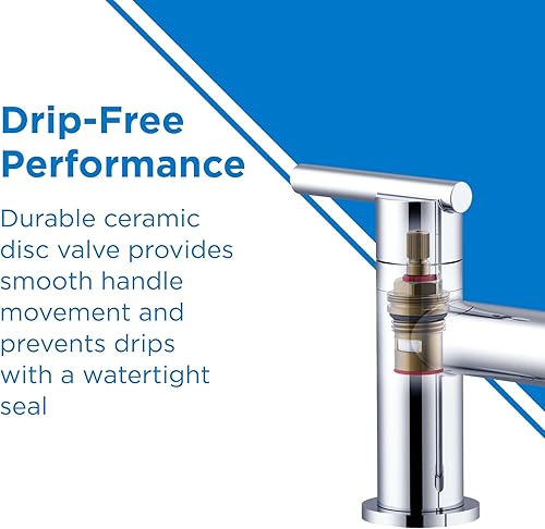 Miniatura 7 de Kinzie 2H Bridge Grifo de cocina desplegable 1.75gpm bronce cepillado