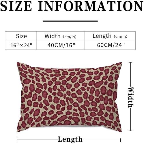 Vista 560 de Funda de cojín con estampado de guepardo rosa intenso, cojín cuadrado con estampado de animales fucsia, funda de almohada decorativa para el hogar