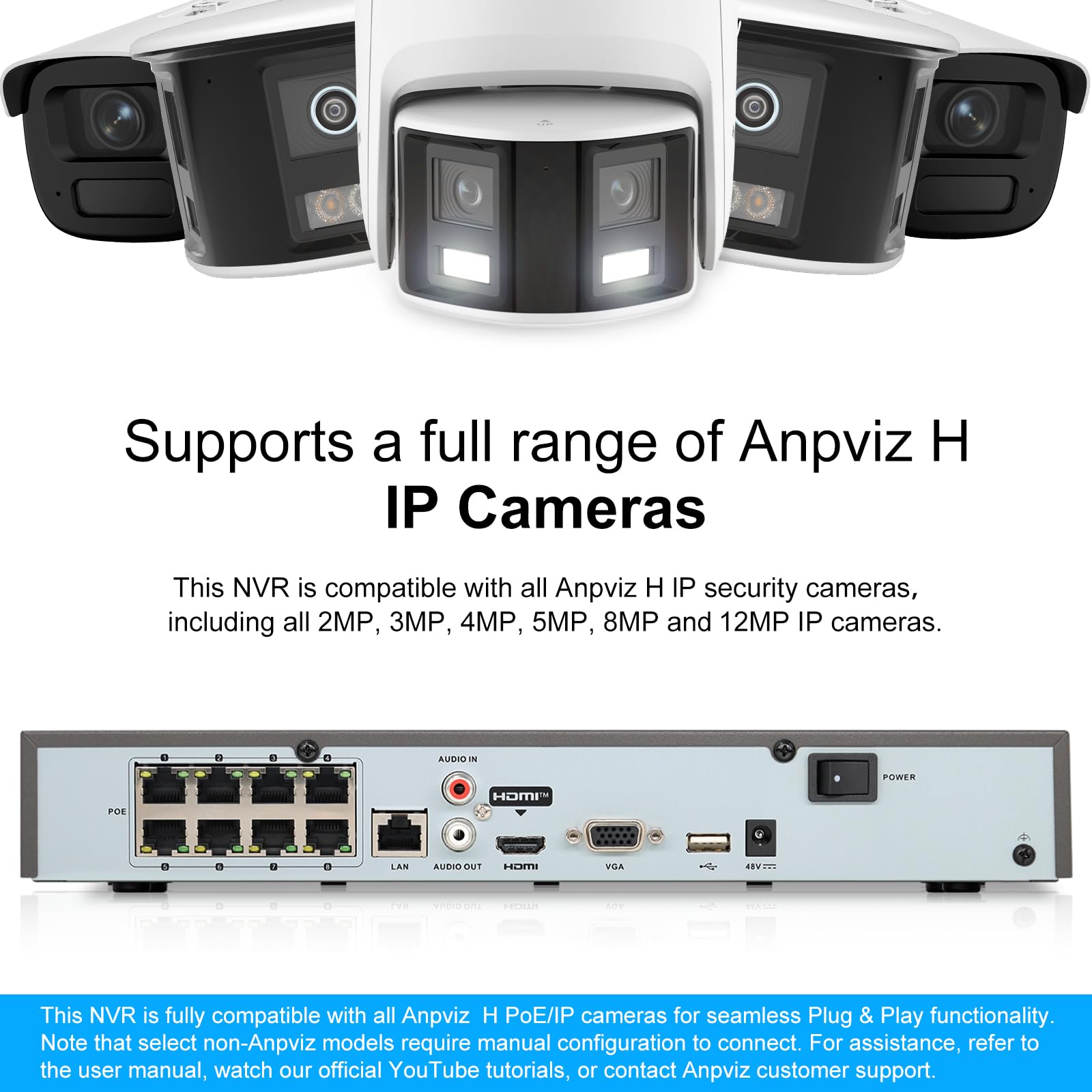 Amazon.com : Anpviz AI 12MP 8CH POE NVR (12MP/8MP/6MP/5MP/4MP/3MP