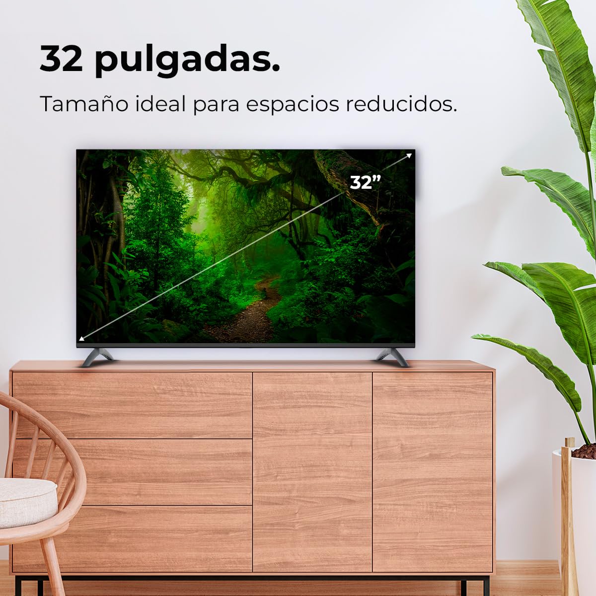 Cecotec Smart TV, Televisor LED de 32 Pulgadas Resolución HD A4 Series ALH40032S. Sistema Operativo Google TV, Dolby Audio, HDR10, 16 GB de ROM, Bluetooth, Google Voice Assitant y Chromecast