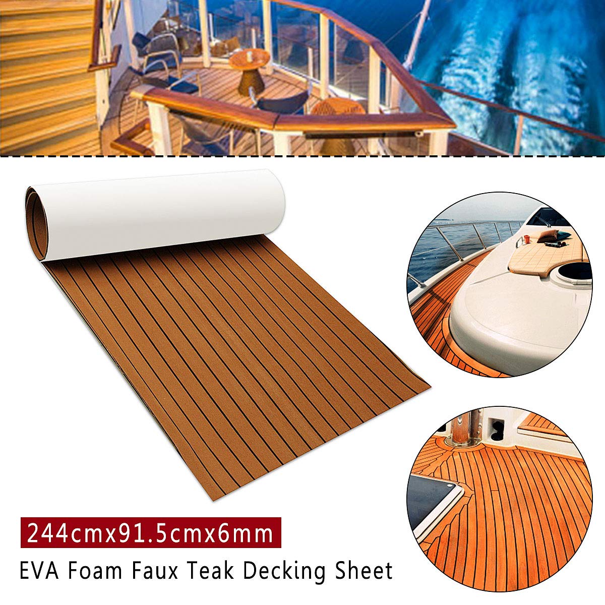 Tapis de Sol pour Yacht, Tapis de Bateau en Mousse EVA Tantidérapant Tapis de Sol pour Yacht, Tapis de Bateau en Mousse EVA Tantidérapant