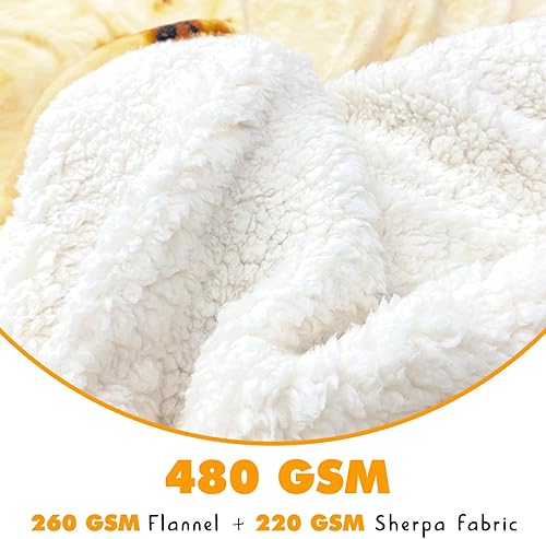 Miniatura 48 de Manta gigante CASOFU con diseño de tortilla de harina, manta de tortilla para tu familia, suave y cómoda manta de franela para adultos
