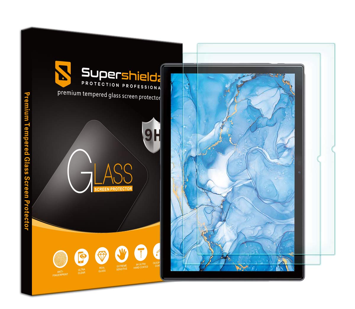 Double verre trempé Dragon Touch Notepad 102 Supershieldz ultra résistant - 6