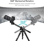 SmallRig 73" Trépied de caméra, 360° Rotation Centre Colonne Horizontal Tripod Monopod, avec porte-smartphone, sac de transport, sac poids, pour DSLR Caméra, Caméscope vidéo, Max Charger 33lb/15kg - 4288