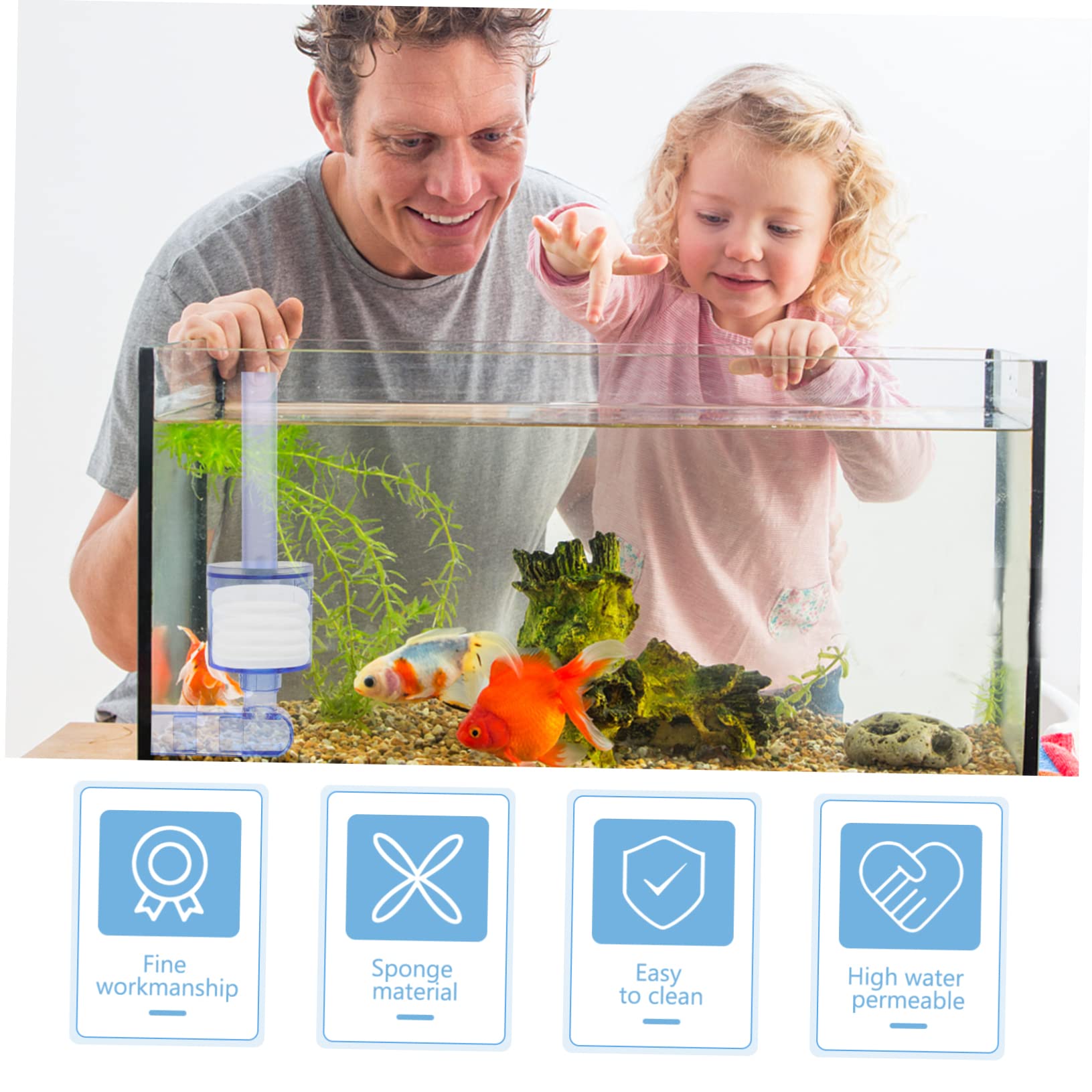 Happyyami 30stücke Dicke Aquariumreinigungspads Austauschbare Filtermatten Für Fischbehälter Effektive Biochemische Filtration Hohe Wasserpermeabilität Zur Reinigung Von Aquarien Und