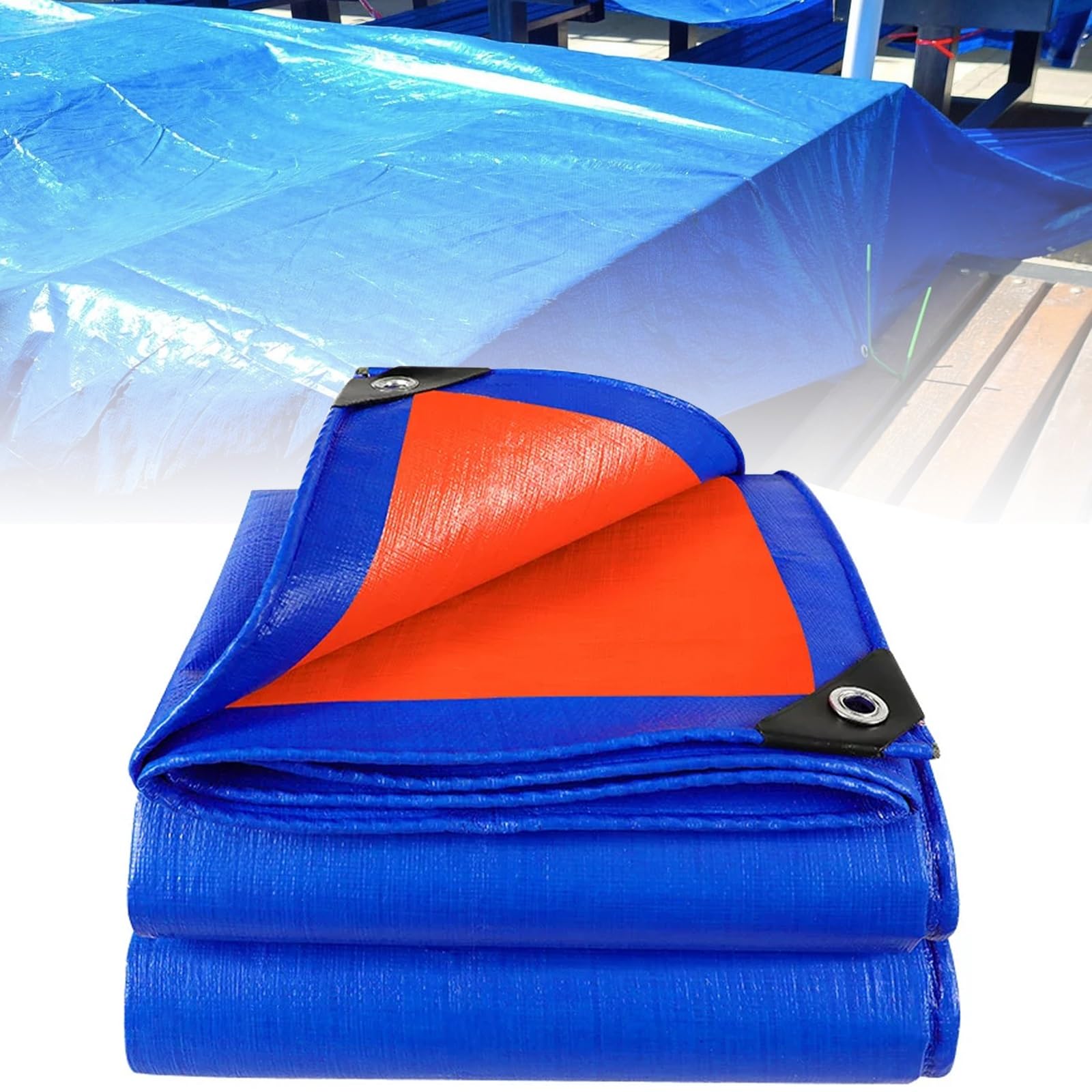 Transparent Heavy-duty Rain Tarp With Grommets,Large Waterproof Canopy,UV-resistant And Tear-resistant,suitable For Greenhouses,patios,gardens,porches,gazebos(2x3m/6.6x9.8ft)