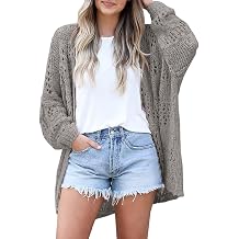 Mafulus Womens Crochet Cardigan Sweaters Lightweight Summer Kimono