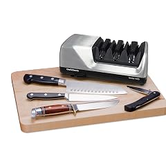 ChefsChoice Professional Electric Knife Sharpeners AngleSelect for 15- and 20-Degree Straight-Edge and Serrated Knives with Diamond Abrasives Precision