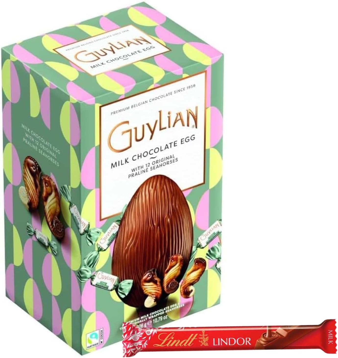 TILZ GEAR Guylian Easter Egg - Guylian Chocolate Seashells Easter Egg Luxury Belgian Chocolate Sea Shells, 285g- Easter Gift