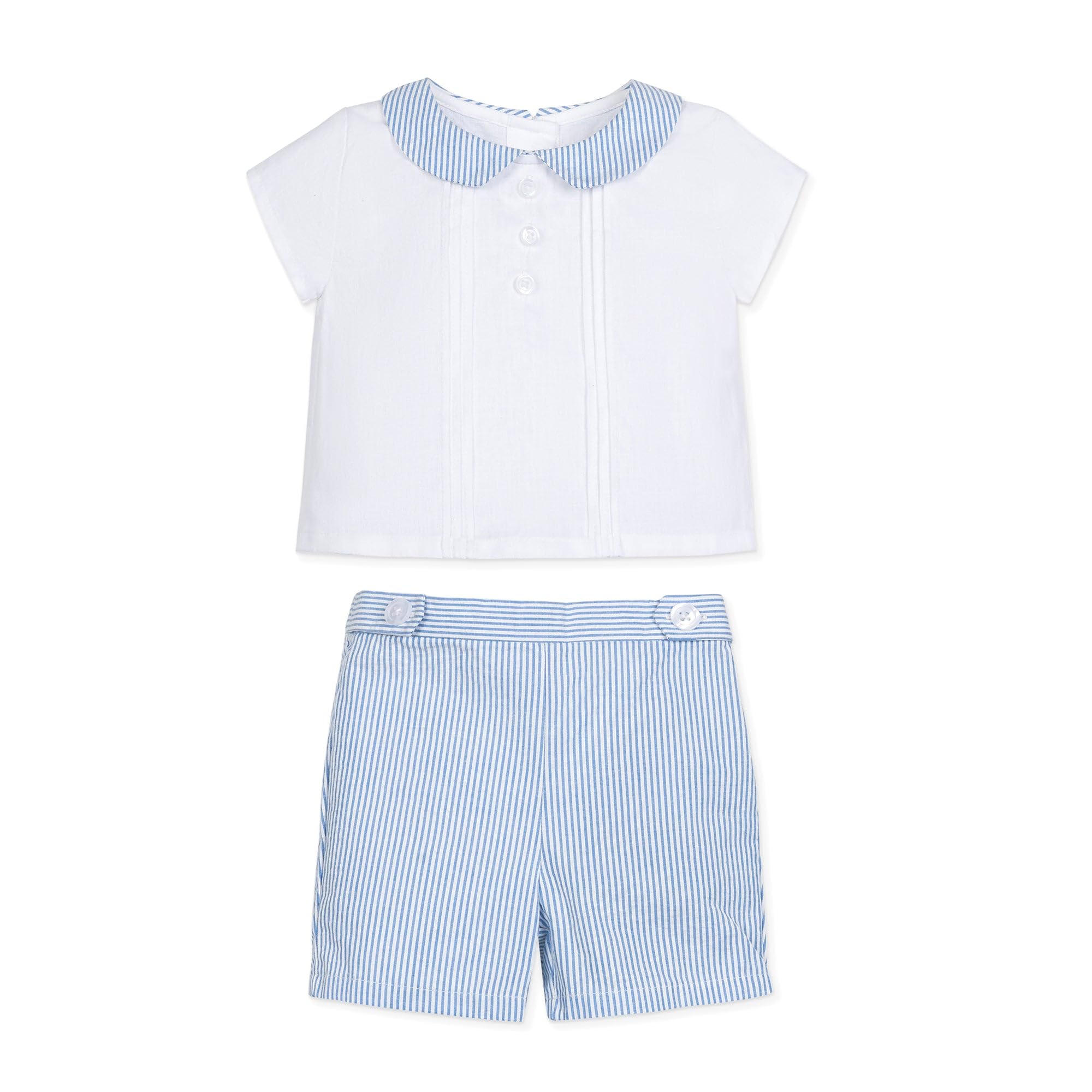 Hope & HenryLayette Baby Boy Woven Bodysuit and Overall 2-Piece Set