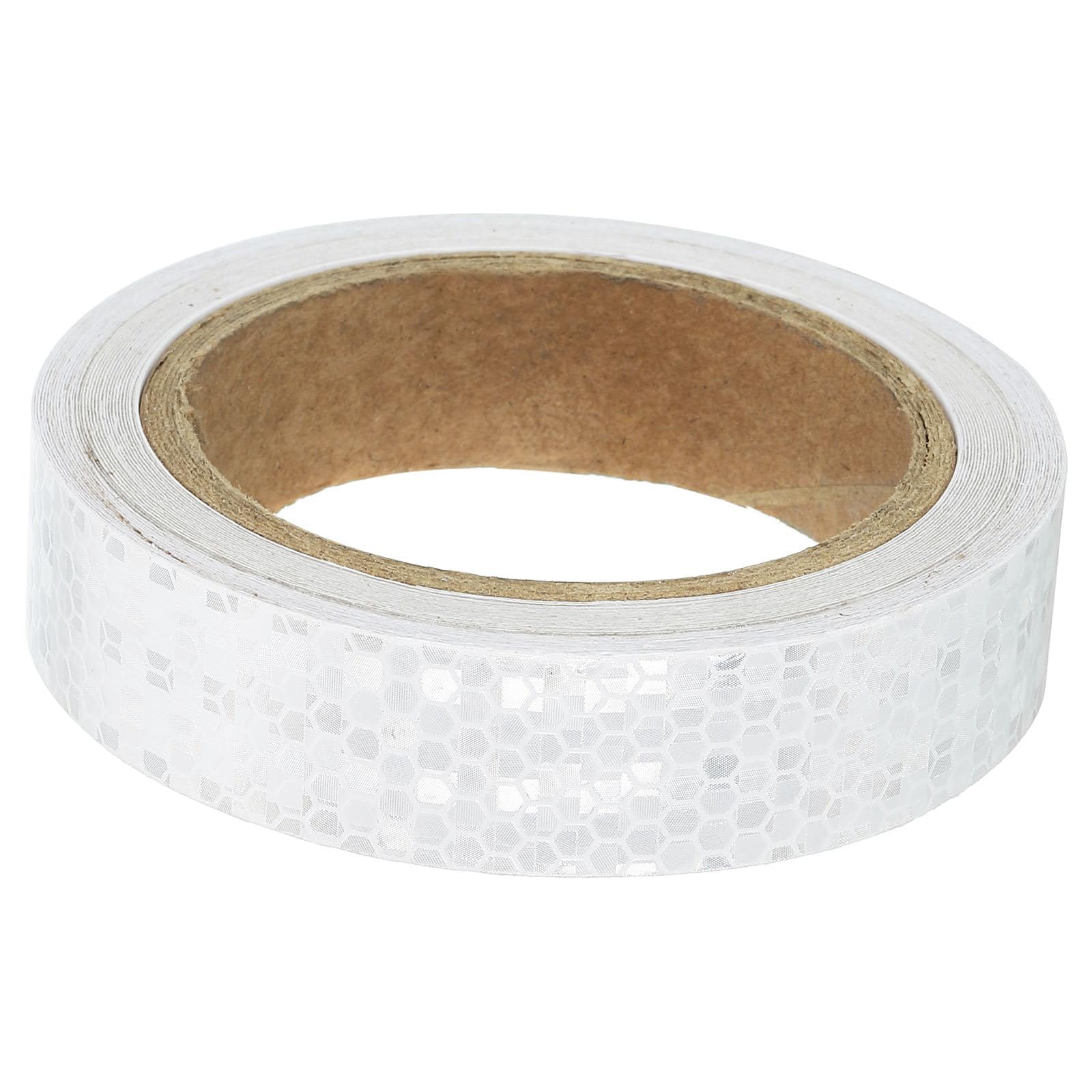 TA-VIGOR Reflective Tape, 1 Inch x 33 FT Waterproof High Visibility Self Adhesive Conspicuity Tape Outdoor Warning Signs for Trailers Trucks Cars Bikes, White