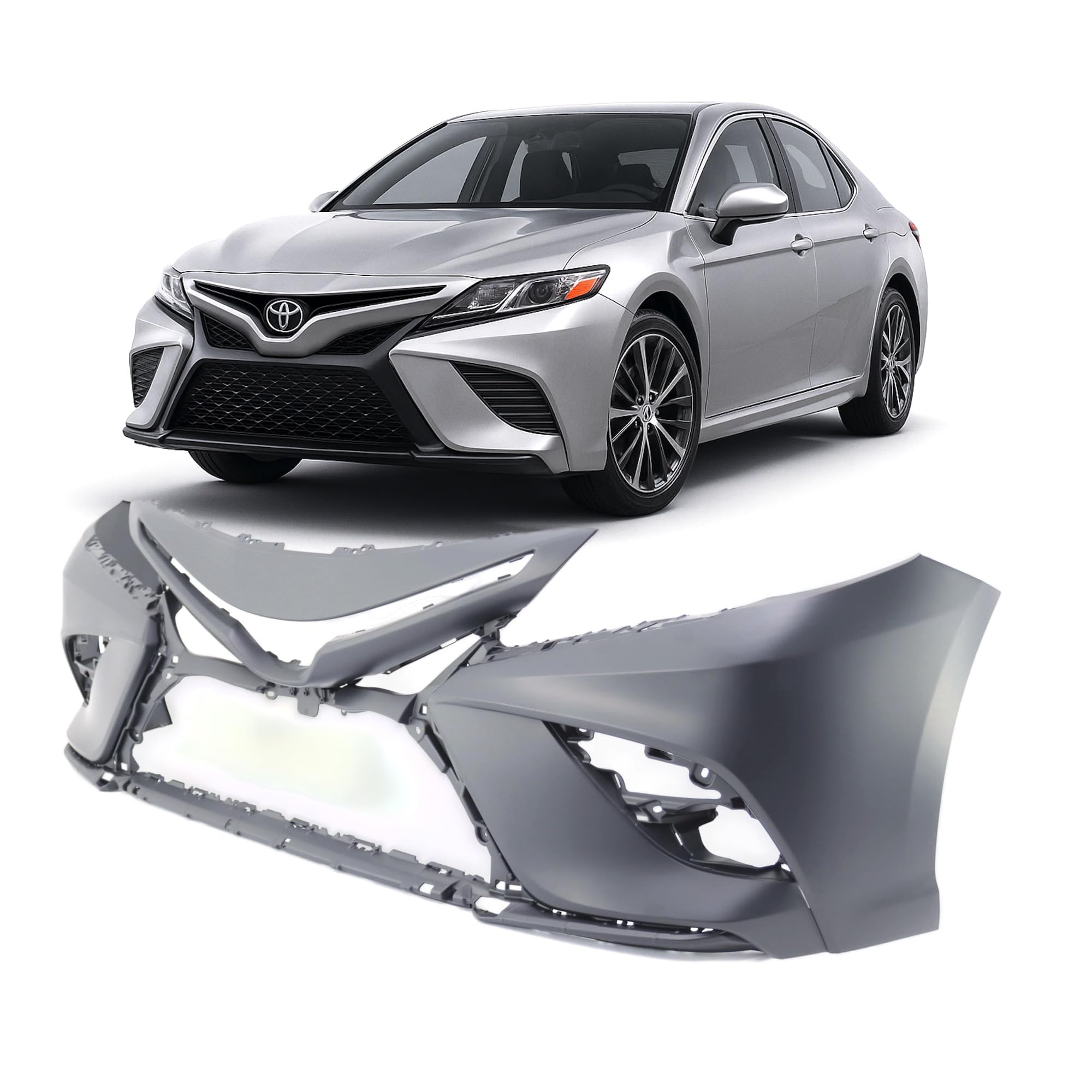 FitParts Compatible with Toyota Camry 2018–2020 Front Bumper Cover
