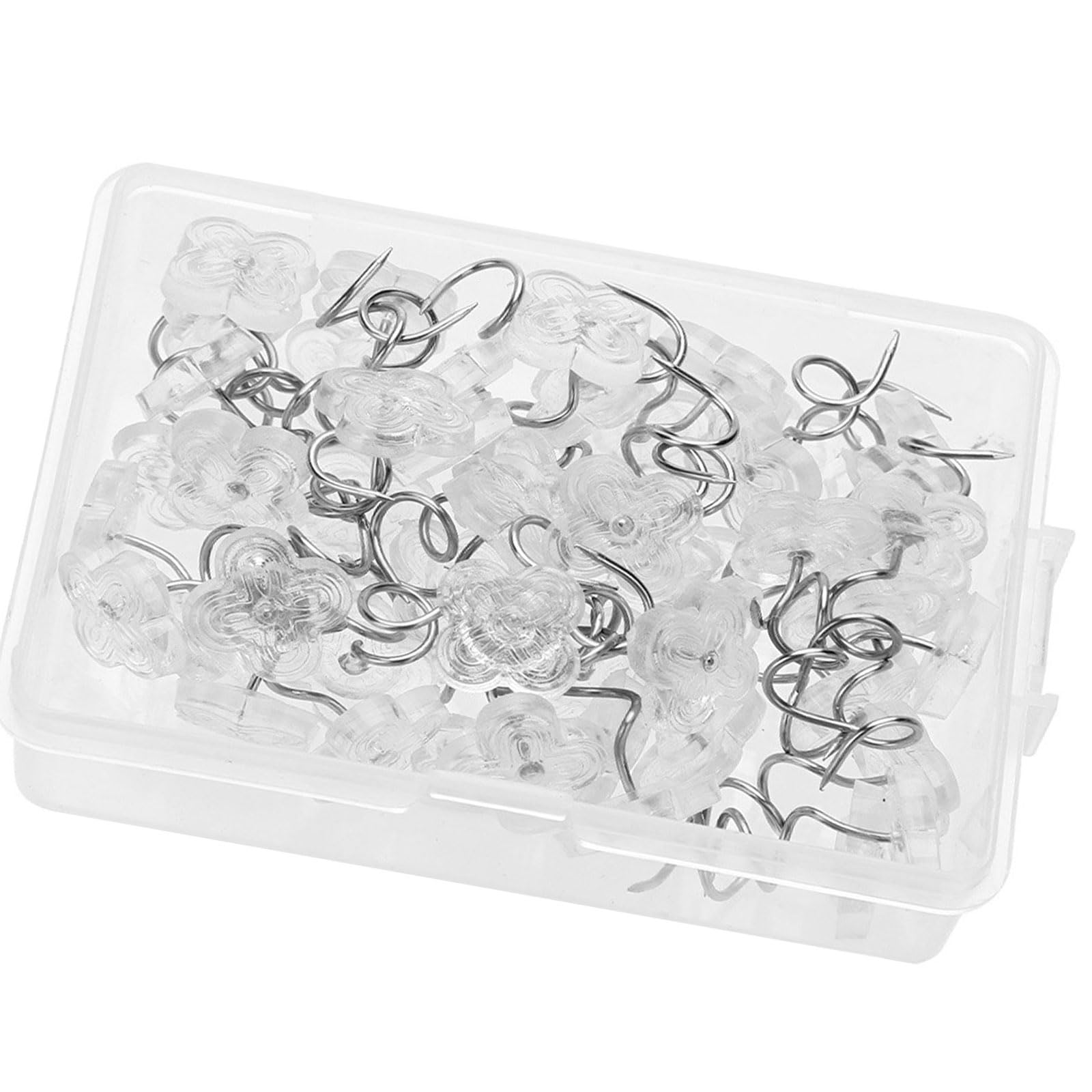 Tsophreniq Multipurpose Clear Fabric Grippers Pin Twist on Bedding Fasteners Pin for Sofa Cover Quilts Blanket Upholstery Comfortable Blanket Fasteners